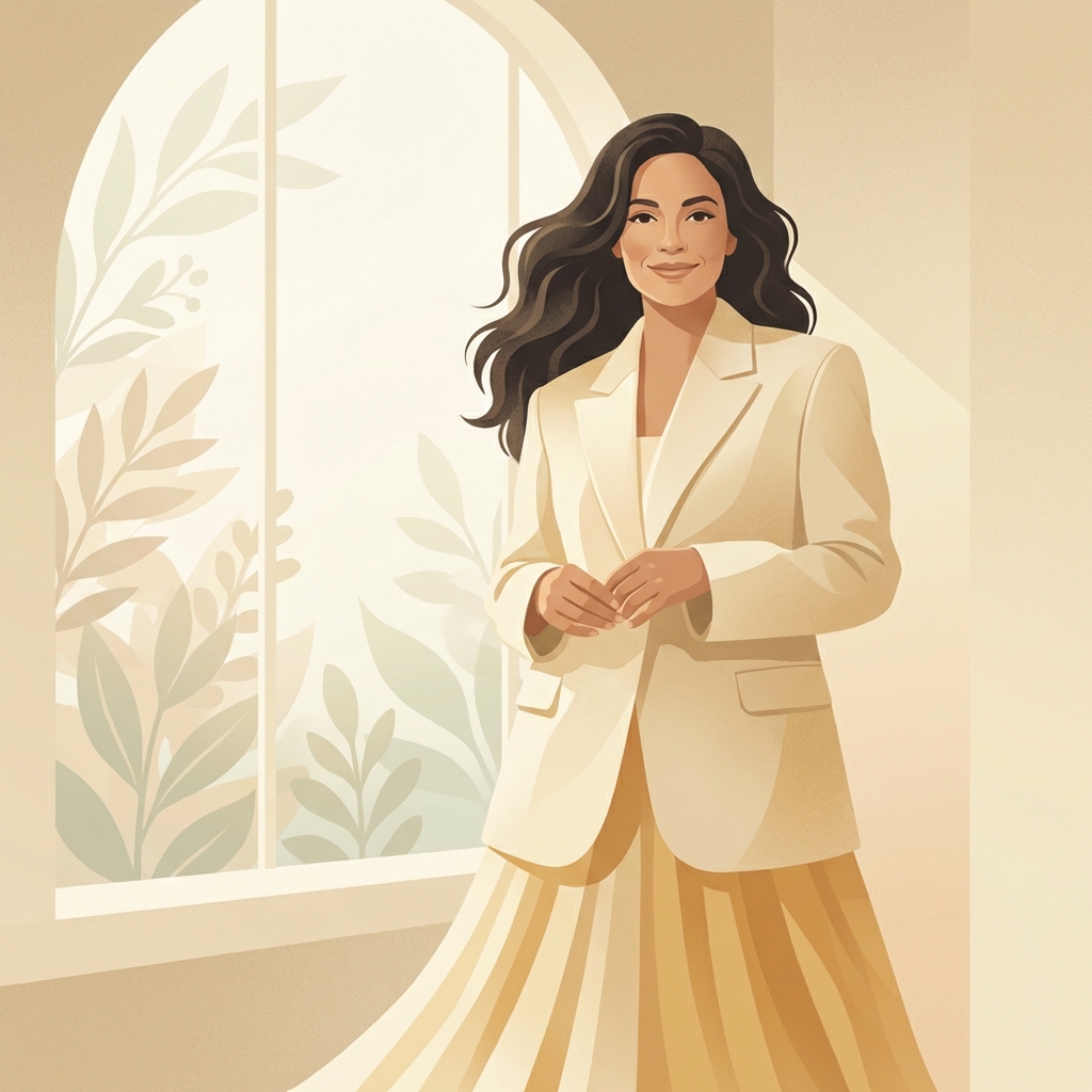 Confident woman with healthy hair representing awareness of female pattern hair loss stages