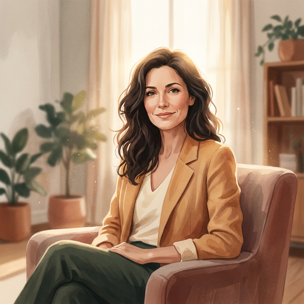 Confident woman with healthy hair in warm light, representing understanding hair loss causes in women