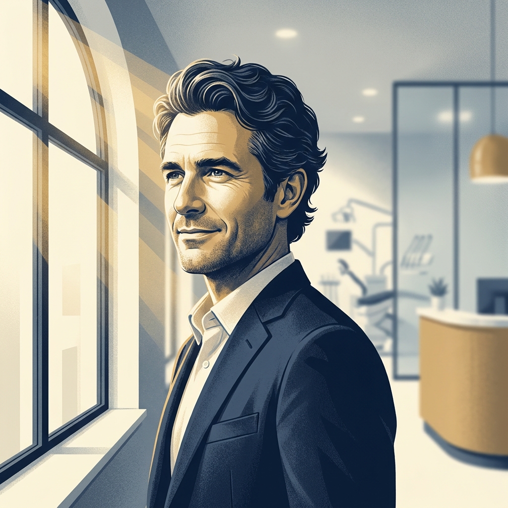 Man with restored hair showing confident expression — representing FUE before and after results at Shapiro Medical Group