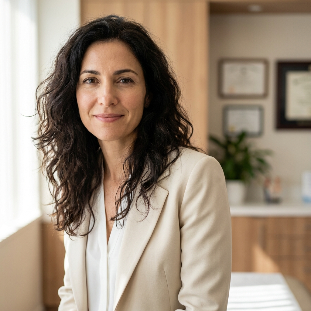 Confident woman with healthy hair representing hair transplant candidacy evaluation for women