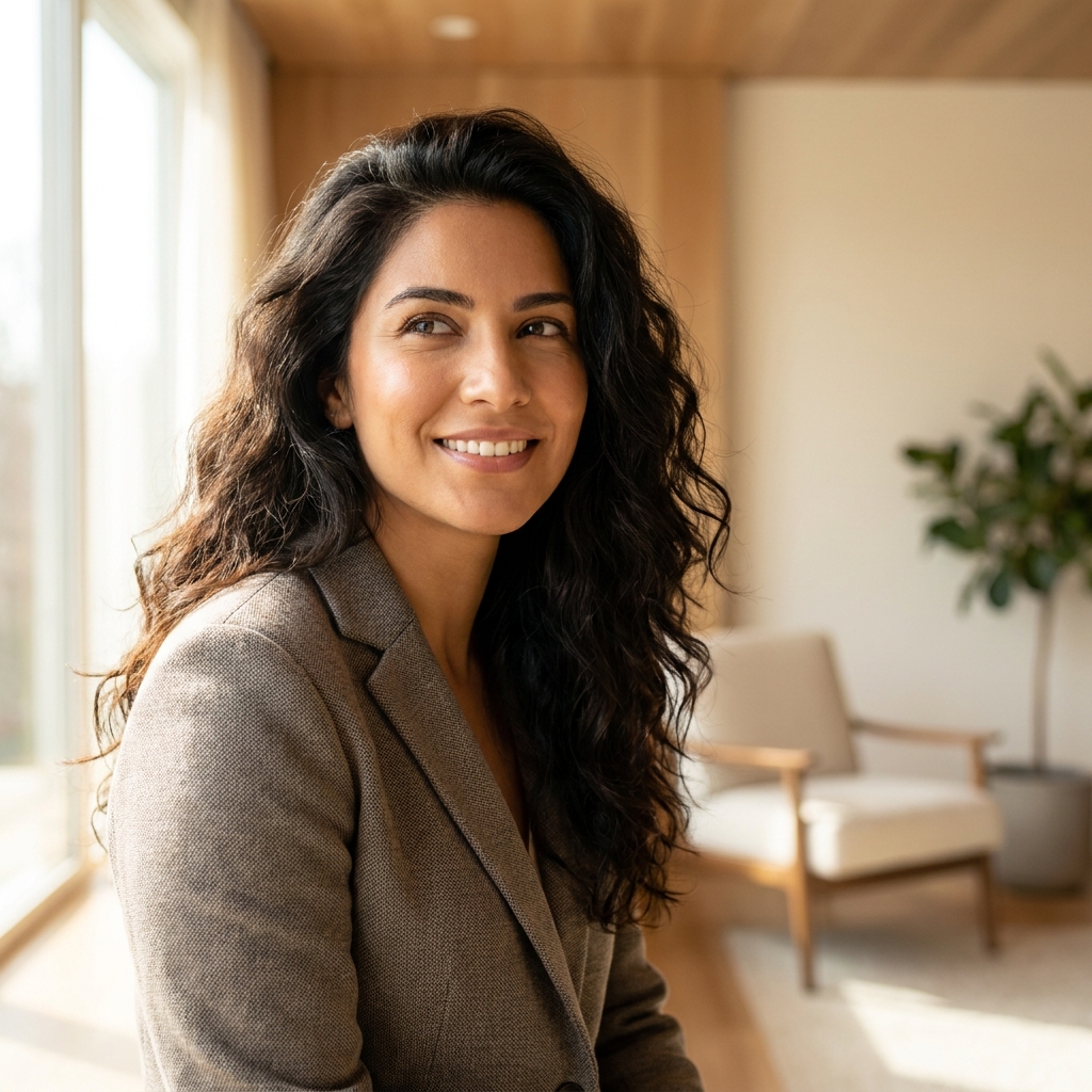 Person with healthy, full hair looking confident — representing hope through hair fall loss treatment options.