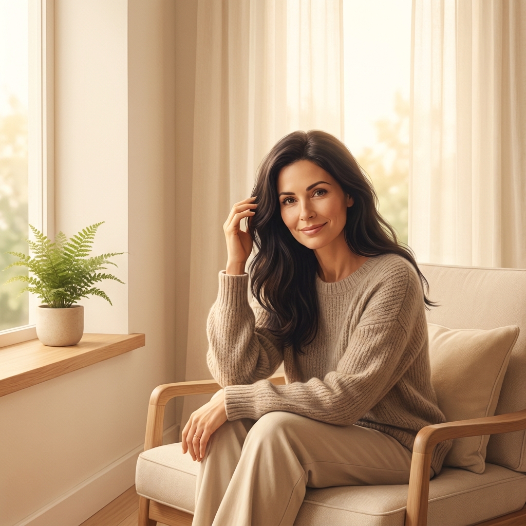 Confident woman with healthy hair exploring the best hair loss treatment for female home remedy options