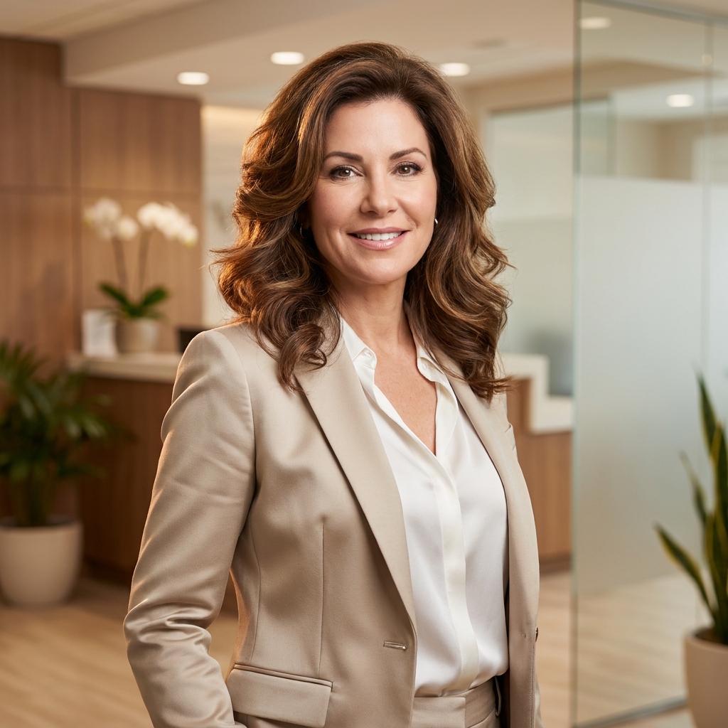 Confident woman with healthy full hair representing candidacy evaluation for hair restoration surgery for women