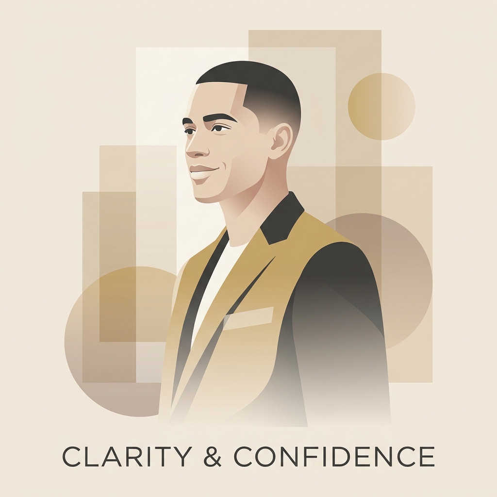 Confident man with defined hairline illustrating scalp micropigmentation treatment scope and planning