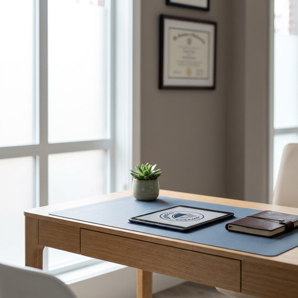 Clinical consultation room symbolizing scalp micropigmentation training standards